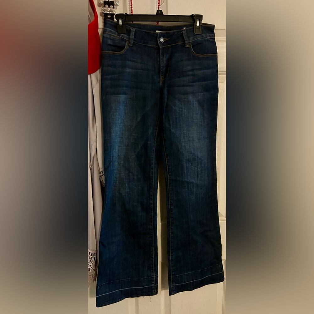 Stetson No. 214 City Trouser. Dark Wash. size 6.
